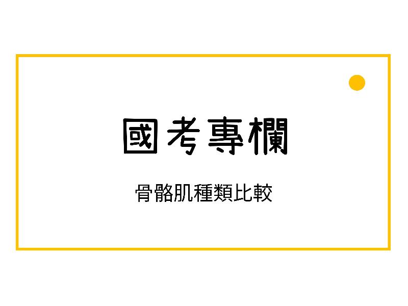骨骼肌種類比較